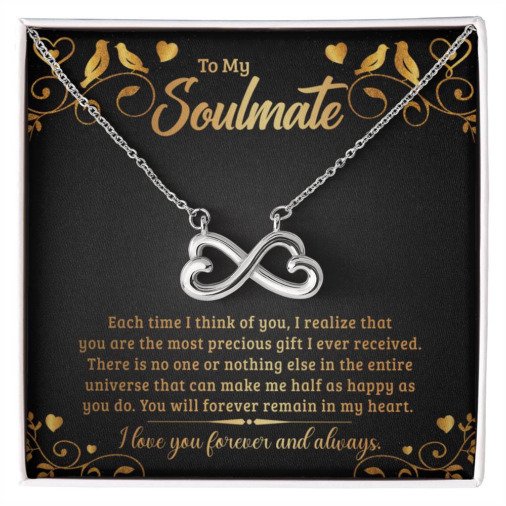 To My Soulmate endless love necklace