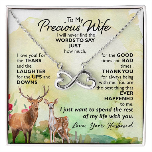 To My Precious Wife-I Endless Love Necklace