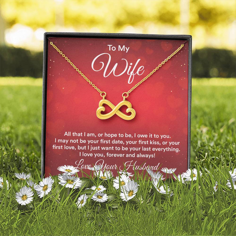 To my wife endless love necklace