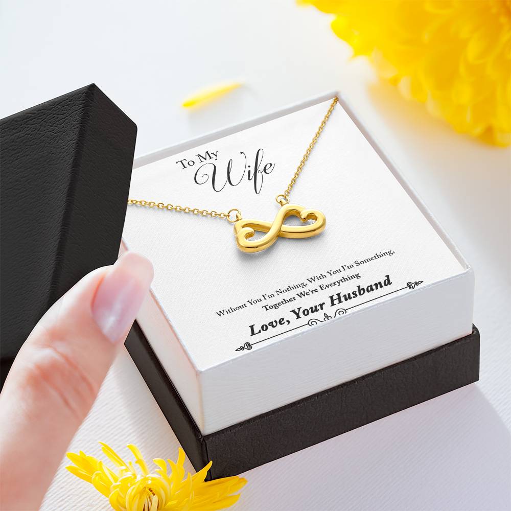 Husband to wife endless love necklace