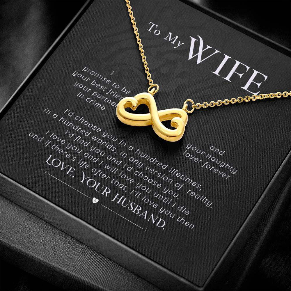 To my wife- I promise - Endless Love Necklace