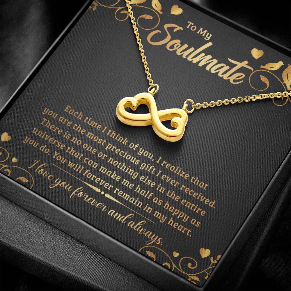 To My Soulmate endless love necklace