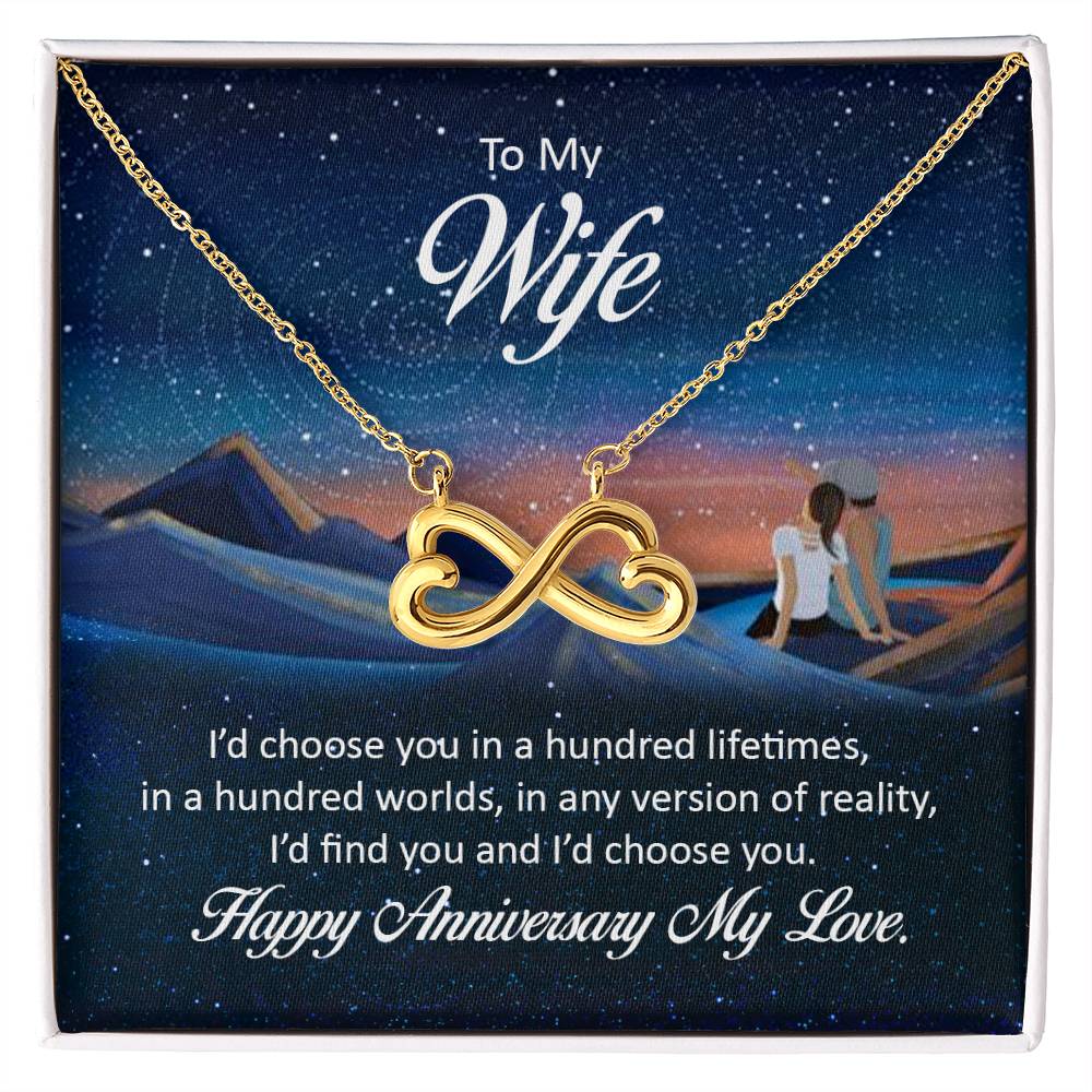 To My wife Endless Love Necklace Gift