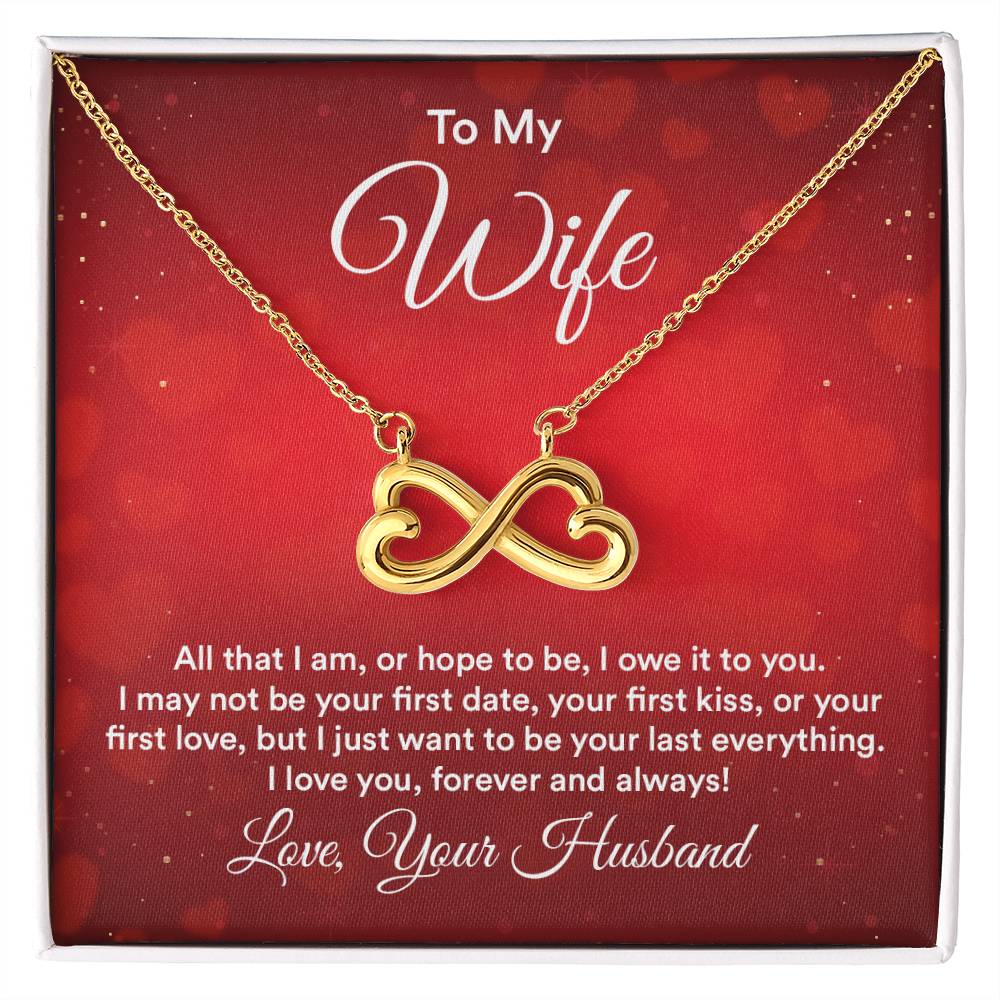 To my wife endless love necklace