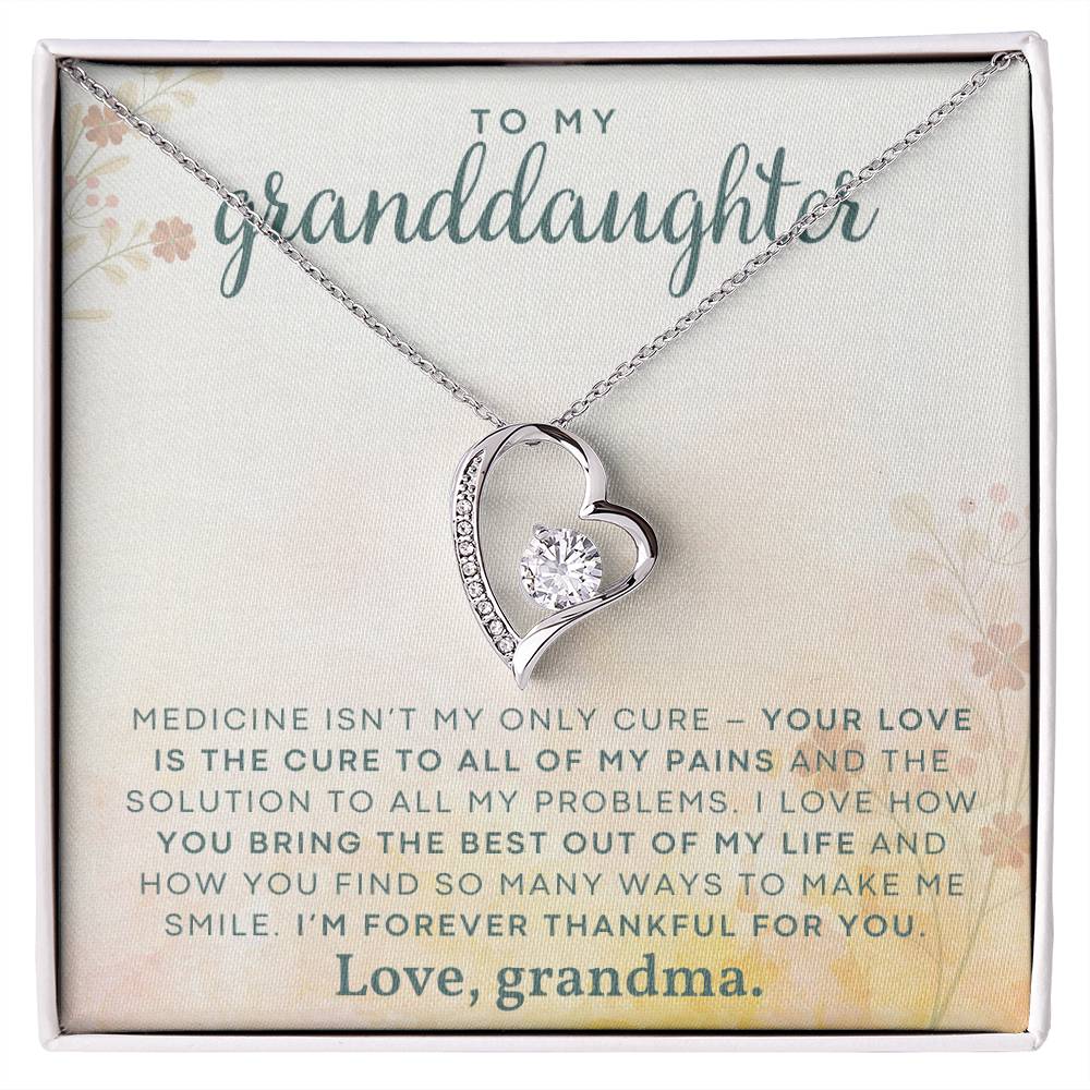 To My Granddaughter Necklace, Christmas Birthday Gift For Granddaughter-[product type]