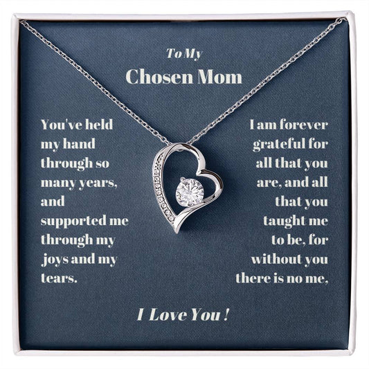 Chosen Mom Heart Necklace Gift-[product type]