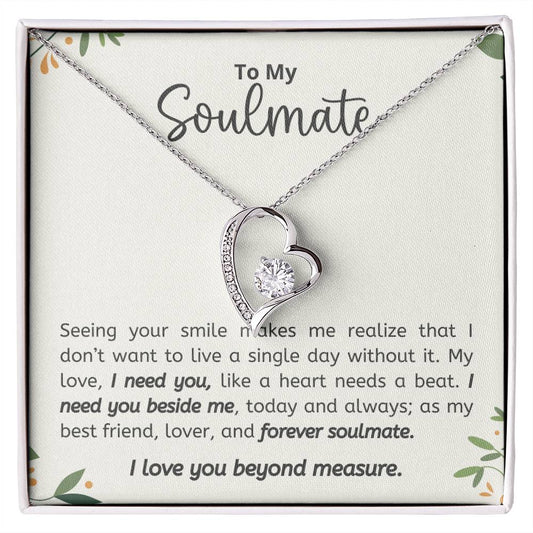 To Soulmate Necklace Gift For Girlfriend Wife Birthday Valentines Day Christmas-[product type]