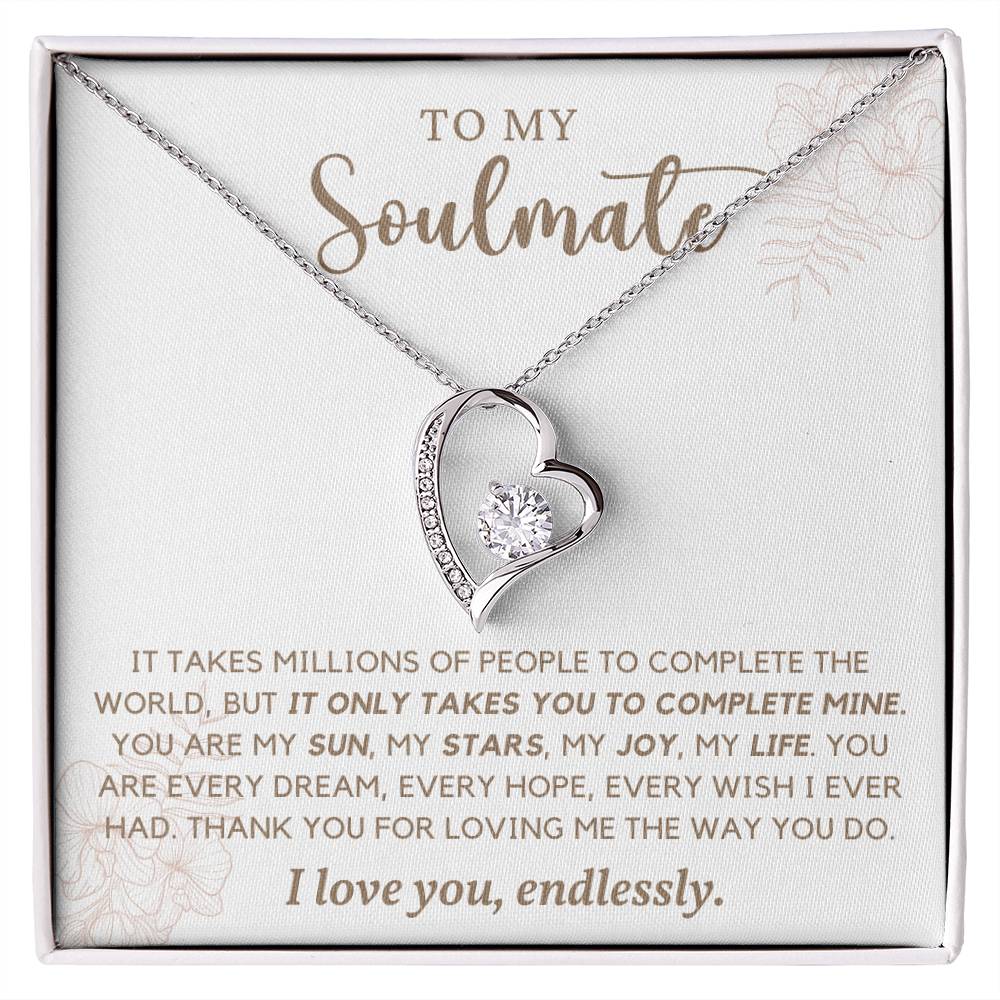 To Soulmate Necklace Gift For Girlfriend Wife Birthday Valentines Day Christmas-[product type]