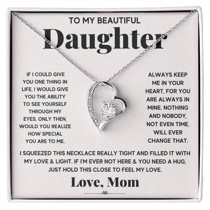 To My Beautiful Daughter Necklace From Mom-[product type]