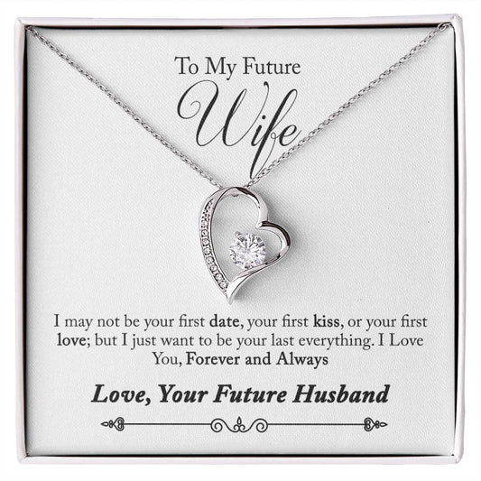 Husband to Future wife Heart Necklace Gift-[product type]