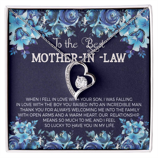 Mother in Law Heart Necklace Gift-[product type]