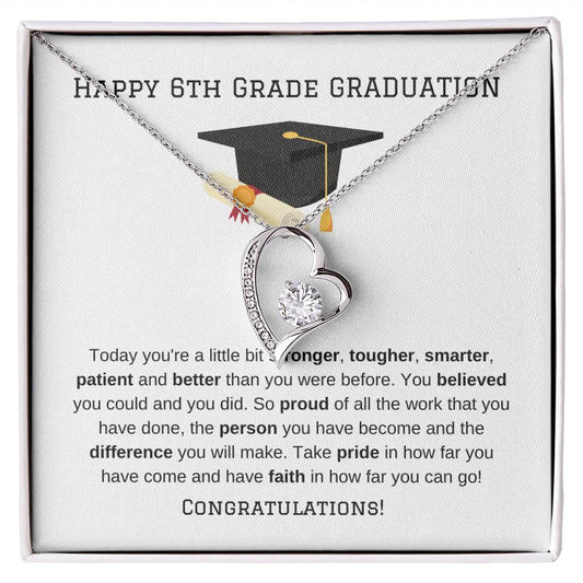 8th Grade Graduation Heart Necklace Gift-[product type]