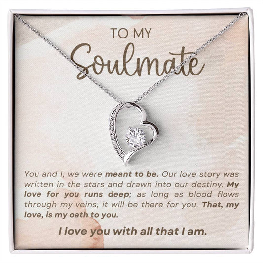 To Soulmate Necklace Gift For Girlfriend Wife Birthday Valentines Day Christmas-[product type]