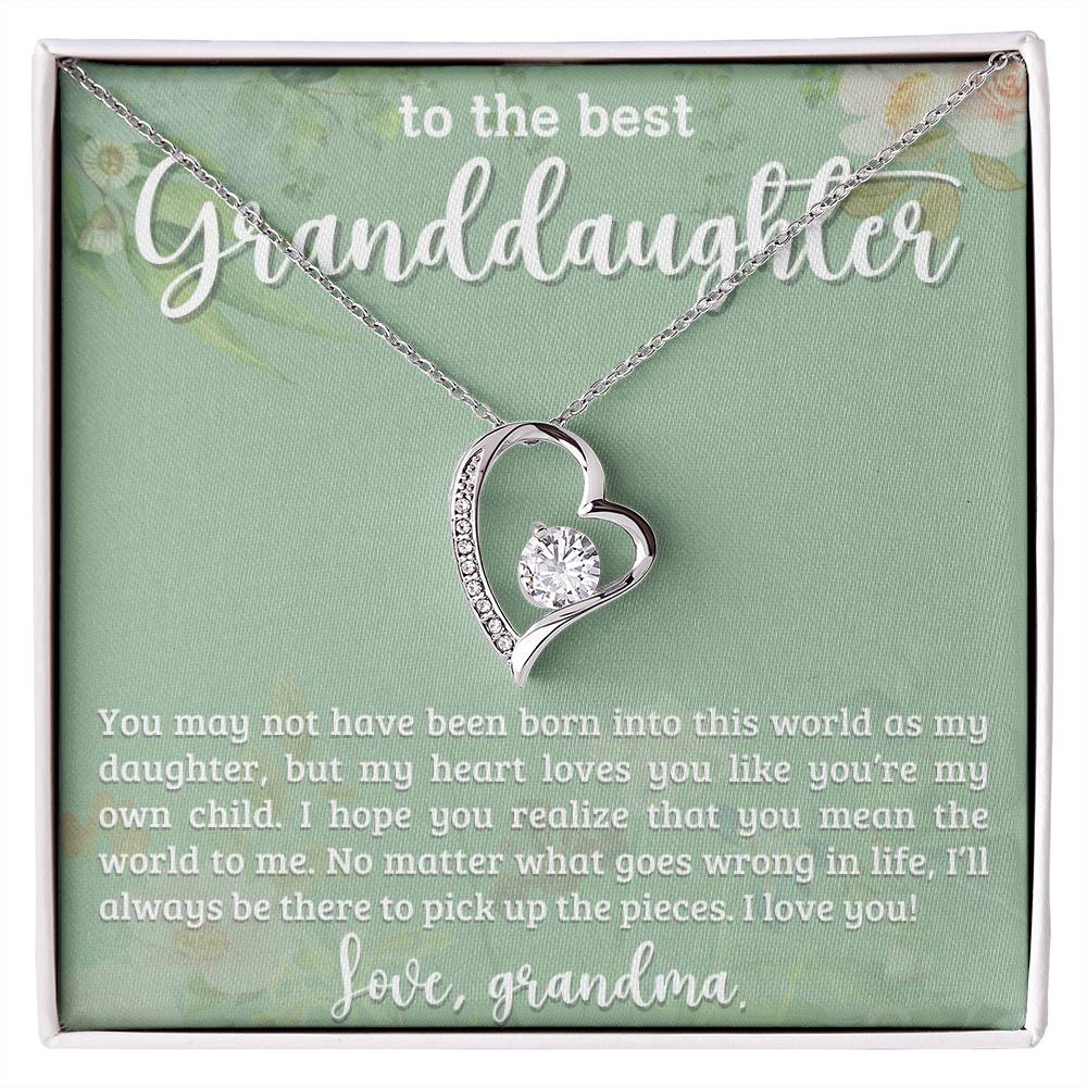 To My Granddaughter Necklace, Christmas Birthday Gift For Granddaughter-[product type]