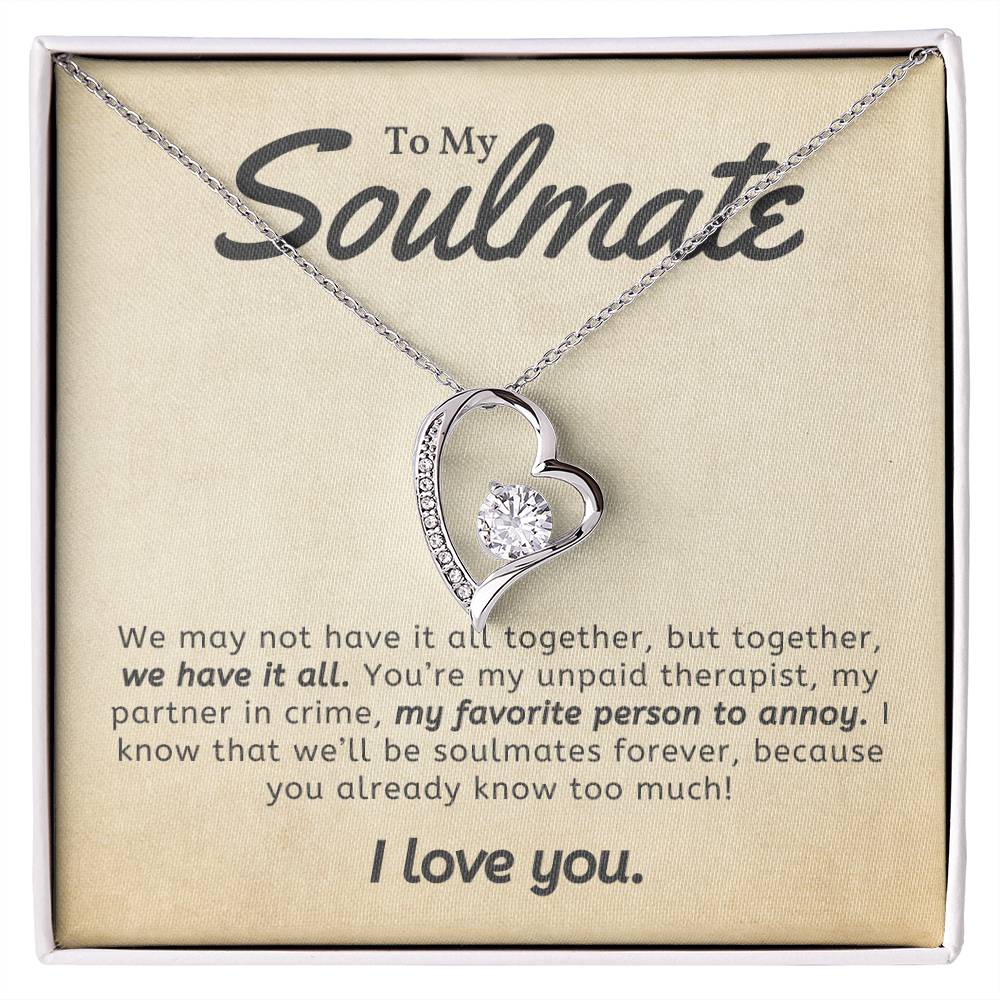 To Soulmate Necklace Gift For Girlfriend Wife Birthday Valentines Day Christmas-[product type]