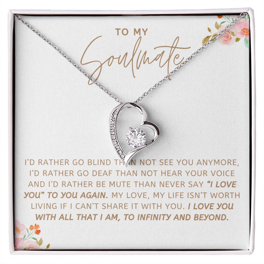 To Soulmate Necklace Gift For Girlfriend Wife Birthday Valentines Day Christmas-[product type]