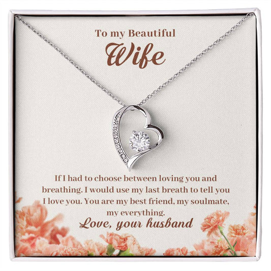 Wife Heart Necklace Gift-[product type]