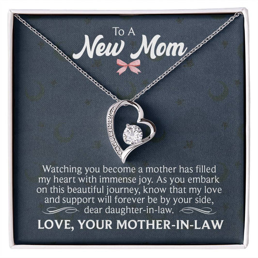 New mom Heart Necklace Gift-[product type]