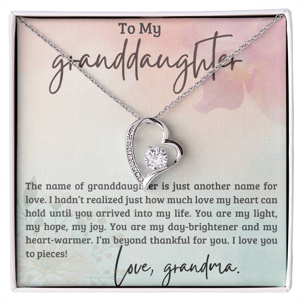 To My Granddaughter Necklace, Christmas Birthday Gift For Granddaughter-[product type]