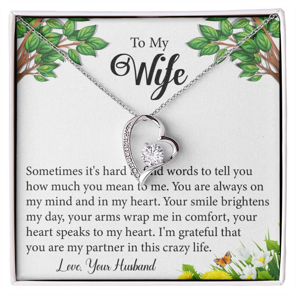 Wife Heart Necklace Gift-[product type]