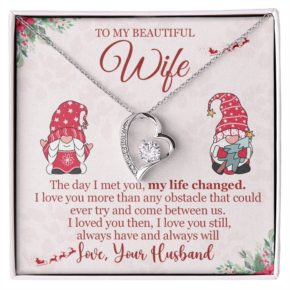 To My Wife, Christmas Gift, Love Knot Necklace, Jewelry Gift For Wife, Wife Gift-[product type]