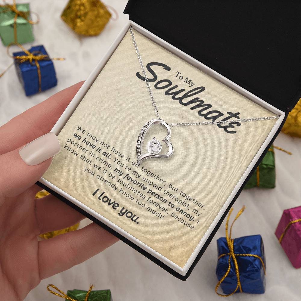 To Soulmate Necklace Gift For Girlfriend Wife Birthday Valentines Day Christmas-[product type]