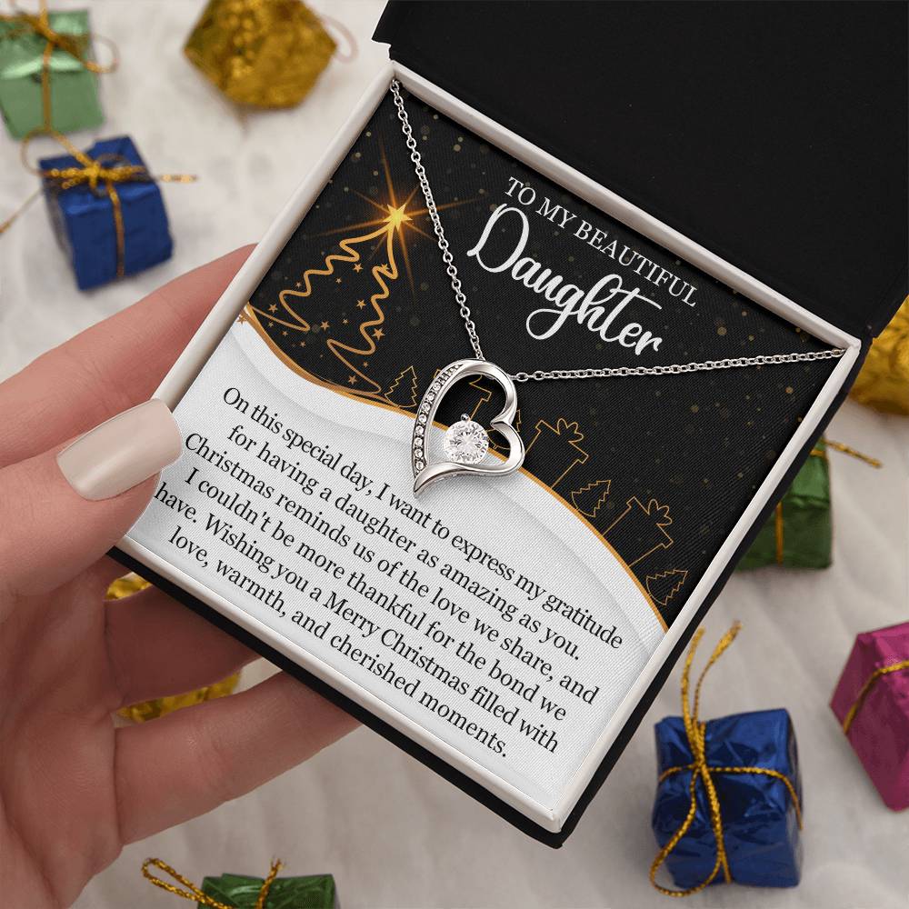 To My Daughter Necklace, Daughter Father Necklace, Daughter Christmas Gifts-[product type]