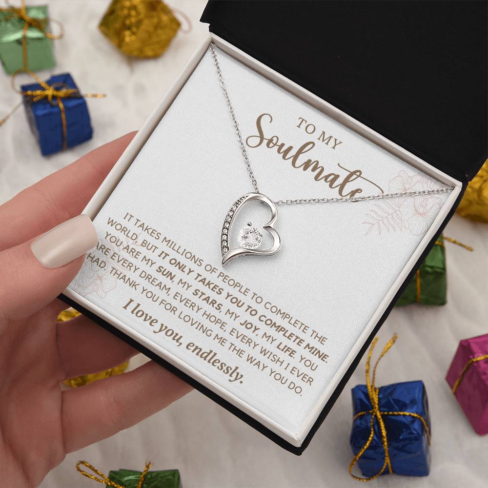 To Soulmate Necklace Gift For Girlfriend Wife Birthday Valentines Day Christmas-[product type]