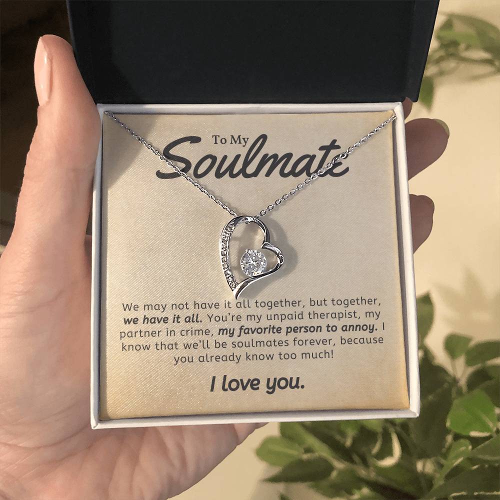 To Soulmate Necklace Gift For Girlfriend Wife Birthday Valentines Day Christmas-[product type]