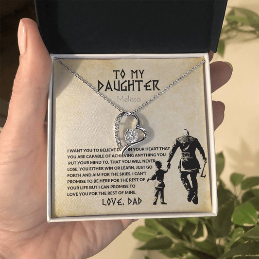 Viking Daughter and Dad Necklace Gift-[product type]