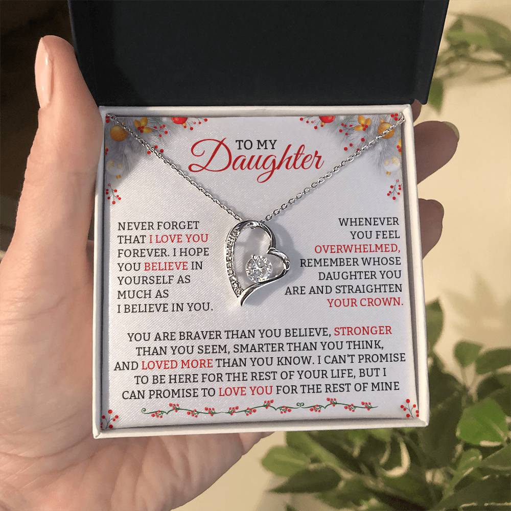 To My Daughter Necklace, Gift for Daughter from Dad, Daughter Christmas Gifts-[product type]