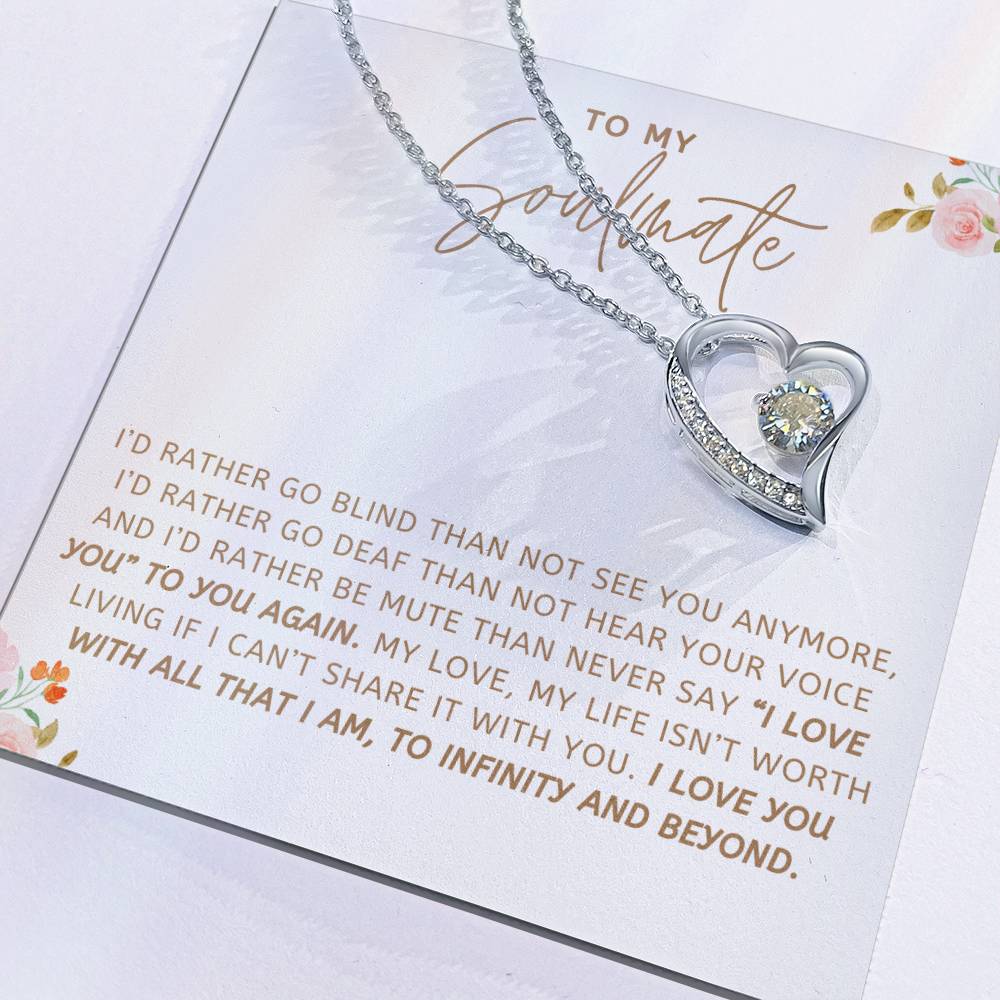 To Soulmate Necklace Gift For Girlfriend Wife Birthday Valentines Day Christmas-[product type]