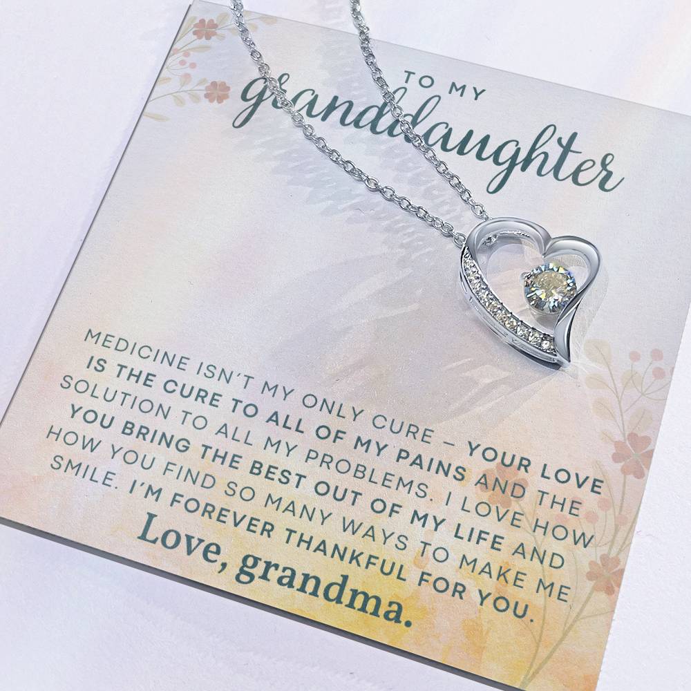 To My Granddaughter Necklace, Christmas Birthday Gift For Granddaughter-[product type]