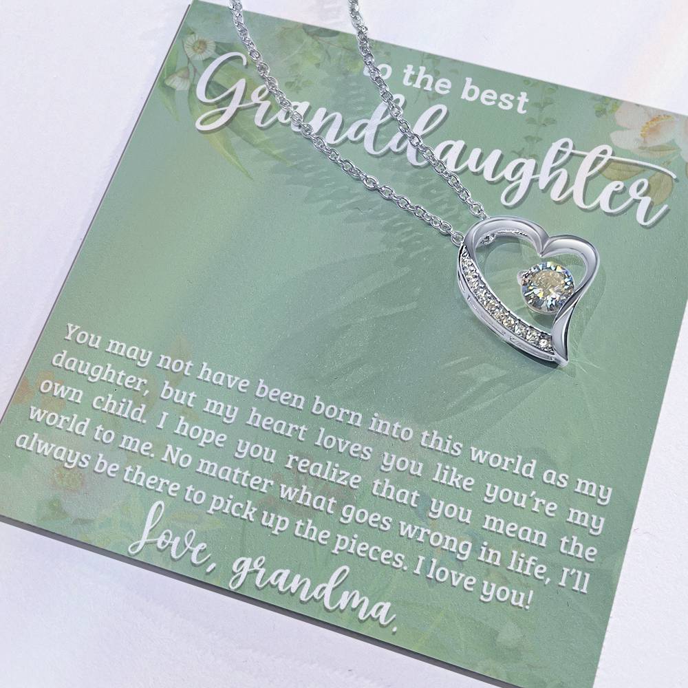 To My Granddaughter Necklace, Christmas Birthday Gift For Granddaughter-[product type]