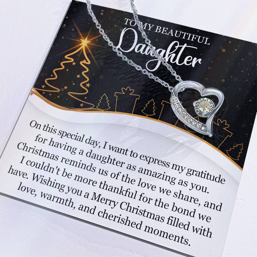 To My Daughter Necklace, Daughter Father Necklace, Daughter Christmas Gifts-[product type]