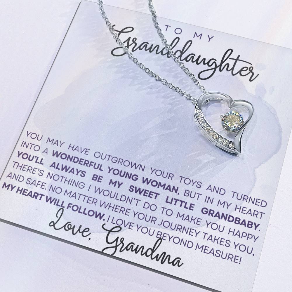 To My Granddaughter Necklace, Christmas Birthday Gift For Granddaughter-[product type]