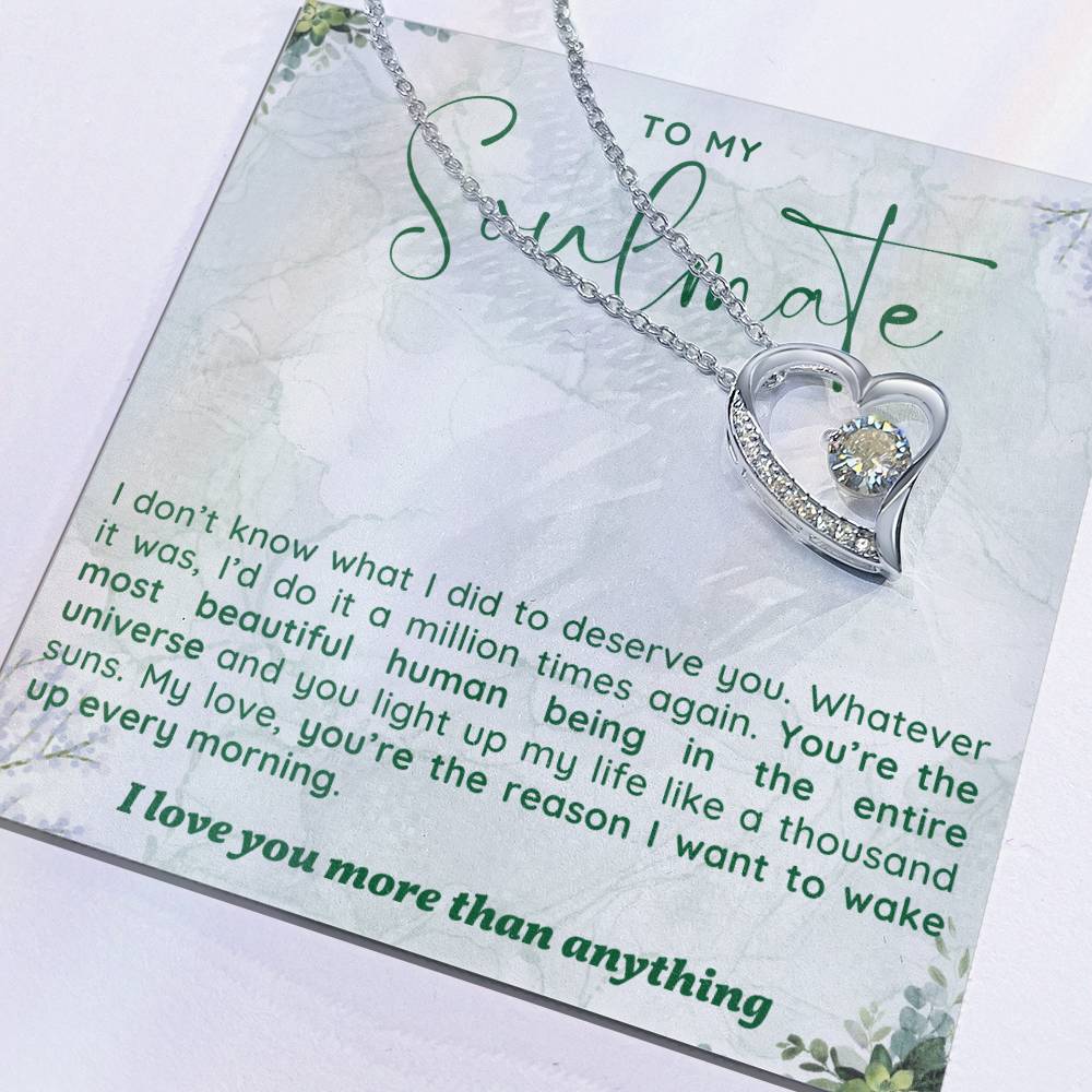 To Soulmate Necklace Gift For Girlfriend Wife Birthday Valentines Day Christmas-[product type]