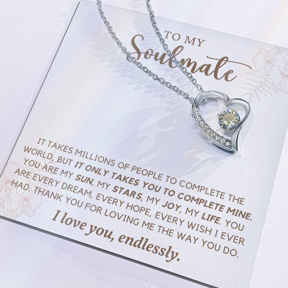 To Soulmate Necklace Gift For Girlfriend Wife Birthday Valentines Day Christmas-[product type]