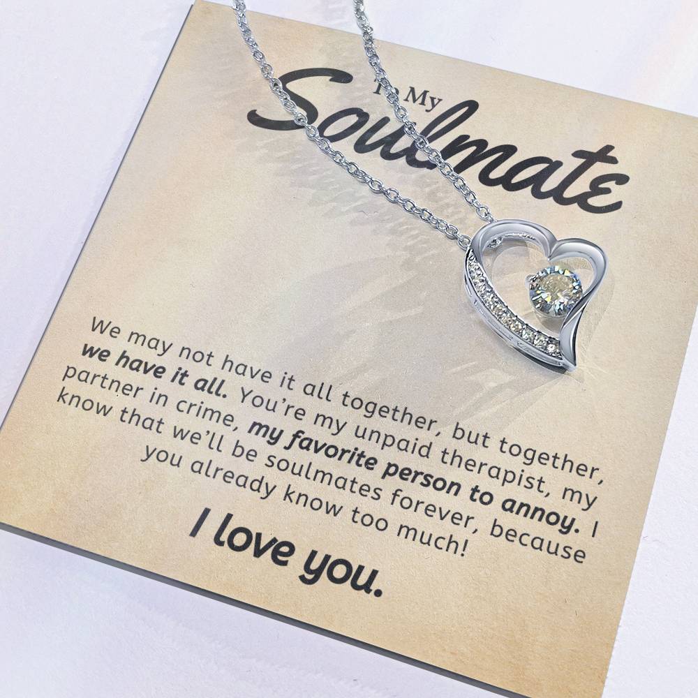 To Soulmate Necklace Gift For Girlfriend Wife Birthday Valentines Day Christmas-[product type]