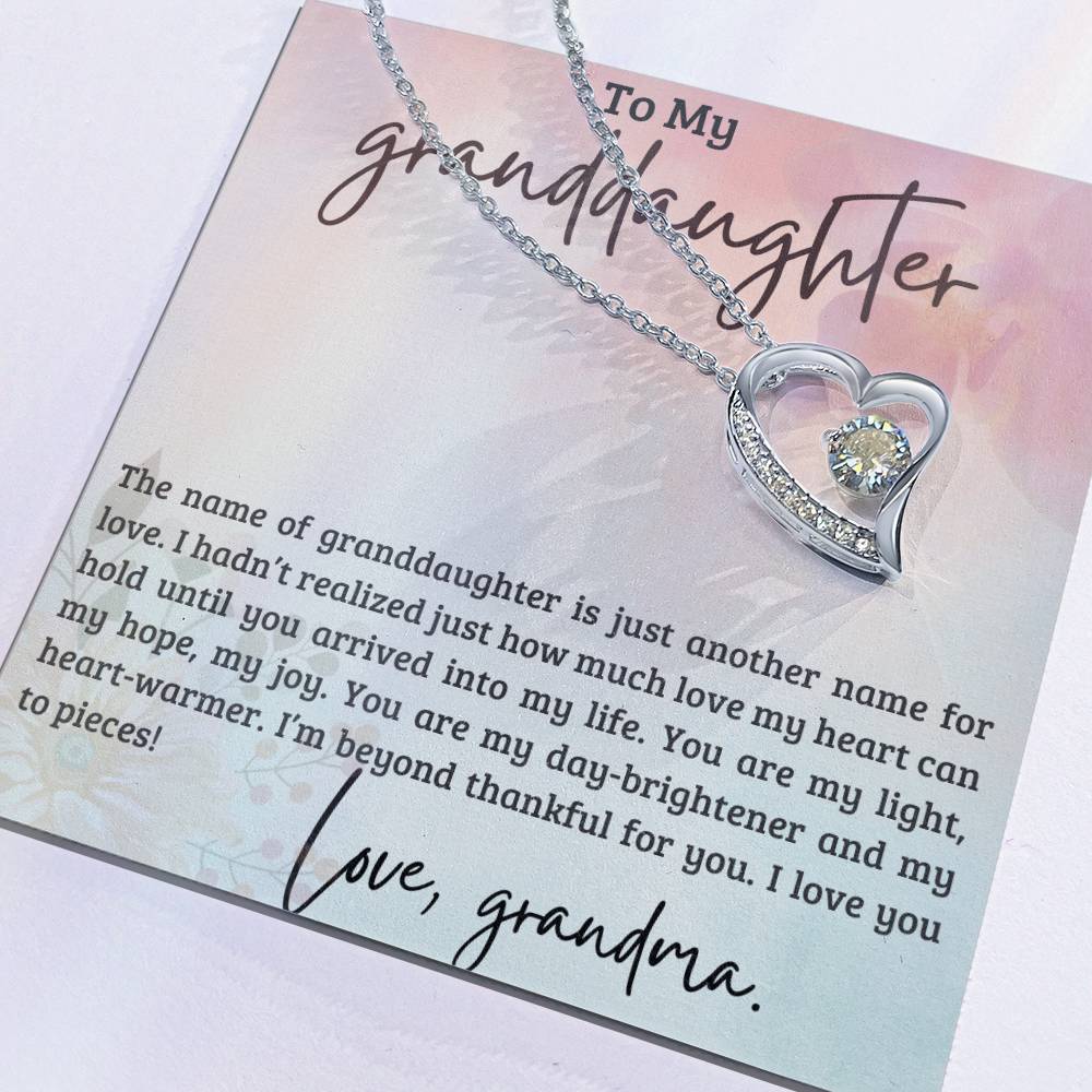 To My Granddaughter Necklace, Christmas Birthday Gift For Granddaughter-[product type]