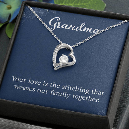 Grandma Heart Necklace Gift-[product type]