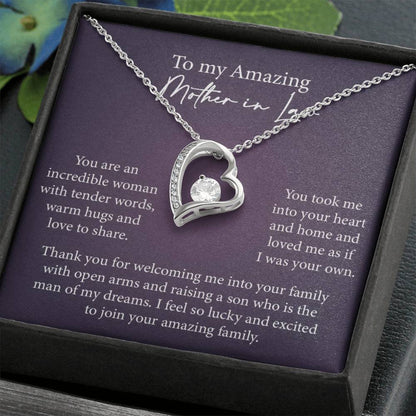 Mother in Law Heart Necklace Gift-[product type]