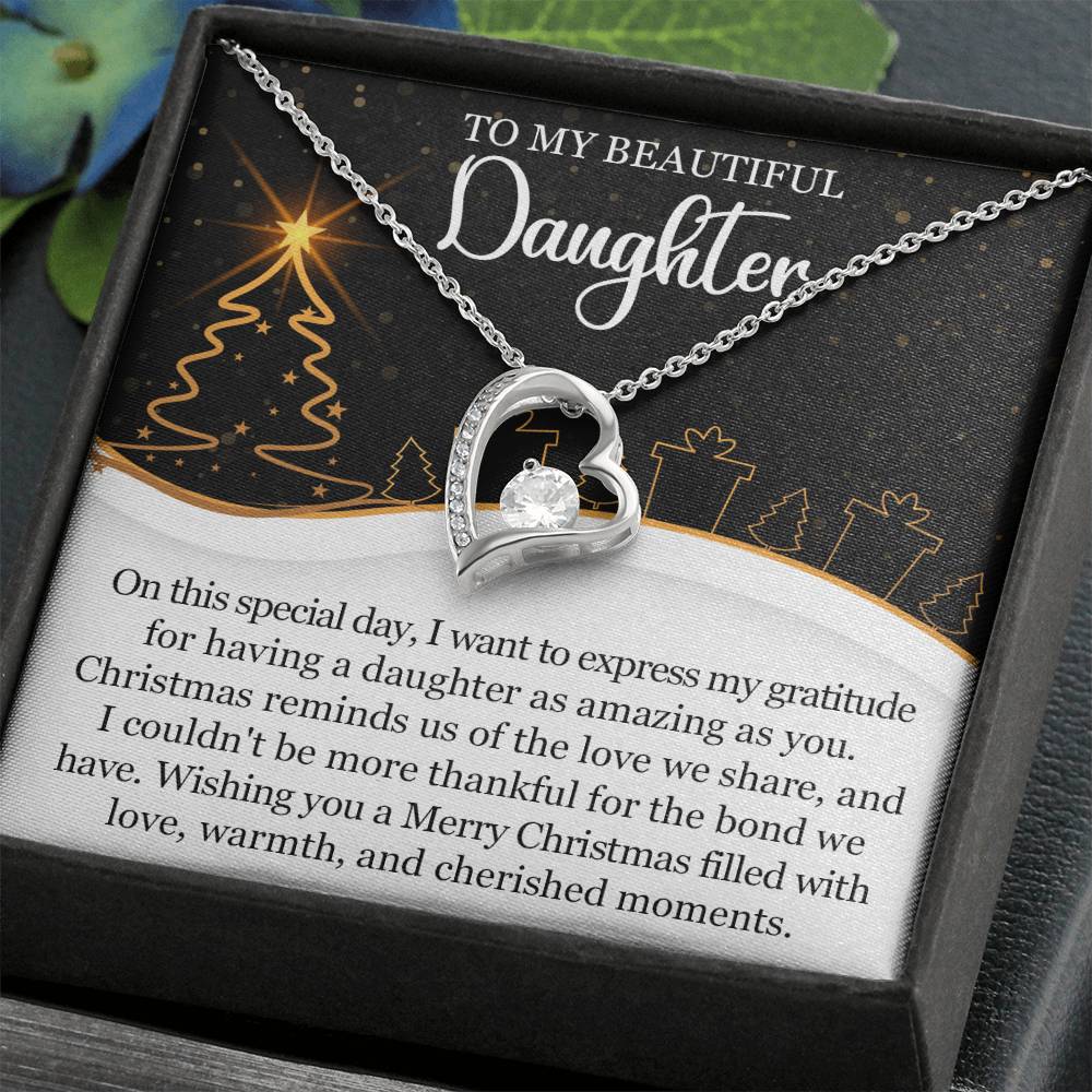 To My Daughter Necklace, Daughter Father Necklace, Daughter Christmas Gifts-[product type]