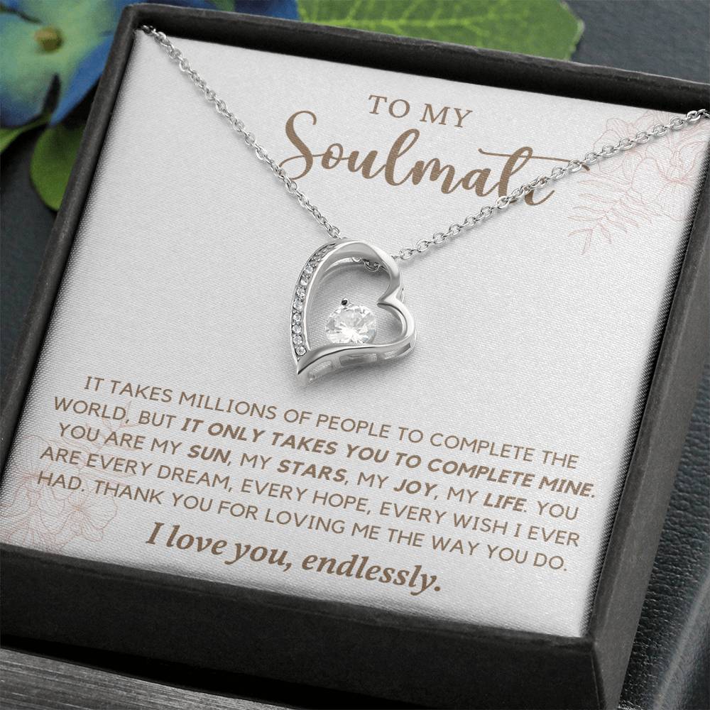 To Soulmate Necklace Gift For Girlfriend Wife Birthday Valentines Day Christmas-[product type]