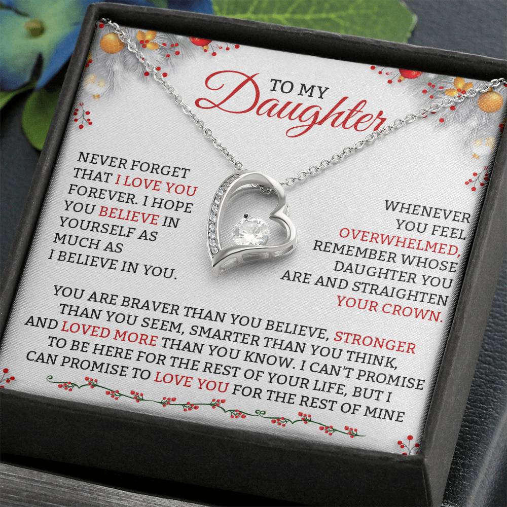 To My Daughter Necklace, Gift for Daughter from Dad, Daughter Christmas Gifts-[product type]