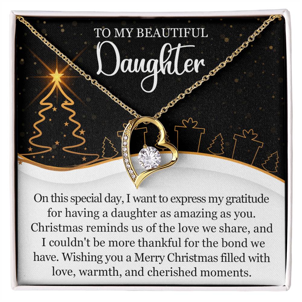 To My Daughter Necklace, Daughter Father Necklace, Daughter Christmas Gifts-[product type]