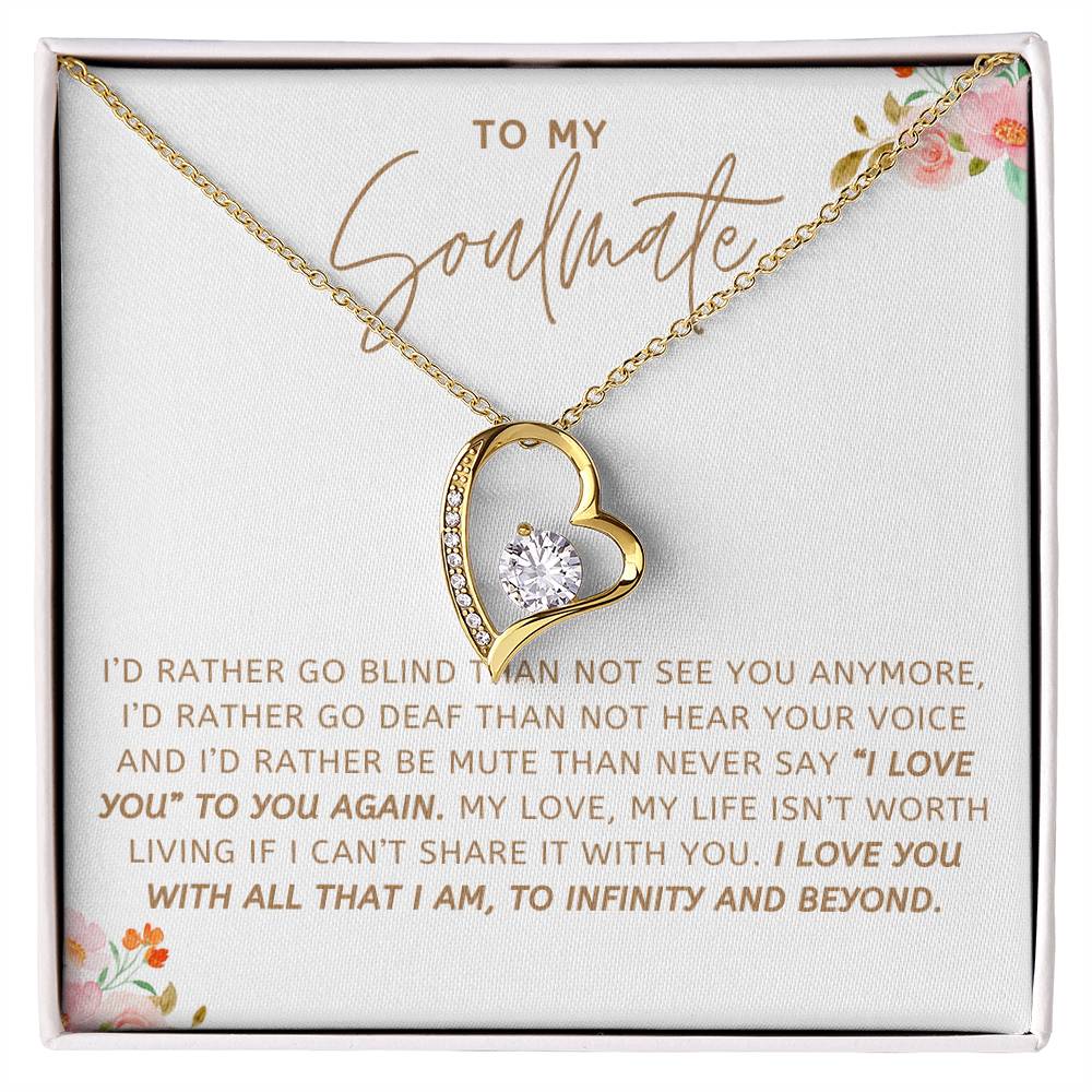 To Soulmate Necklace Gift For Girlfriend Wife Birthday Valentines Day Christmas-[product type]