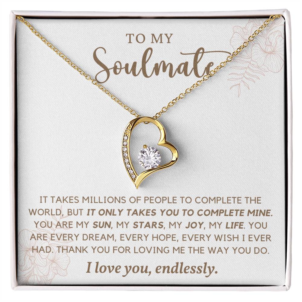 To Soulmate Necklace Gift For Girlfriend Wife Birthday Valentines Day Christmas-[product type]