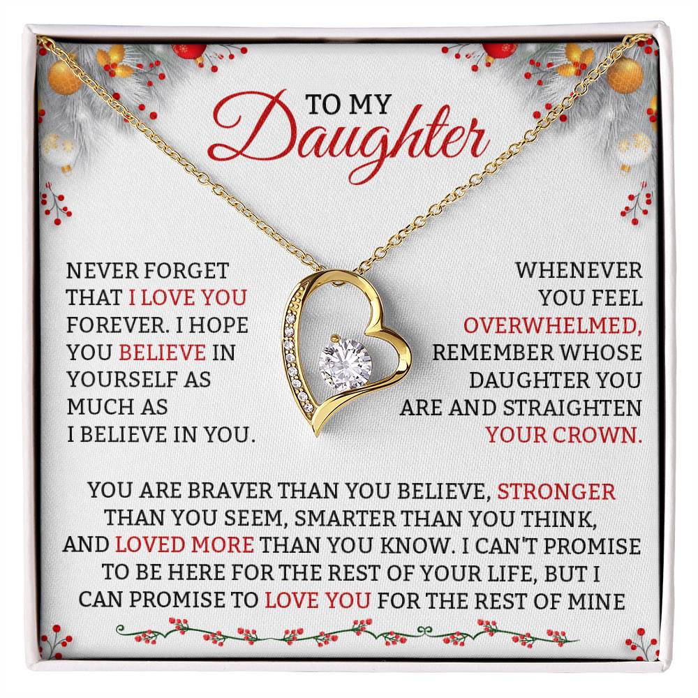 To My Daughter Necklace, Gift for Daughter from Dad, Daughter Christmas Gifts-[product type]