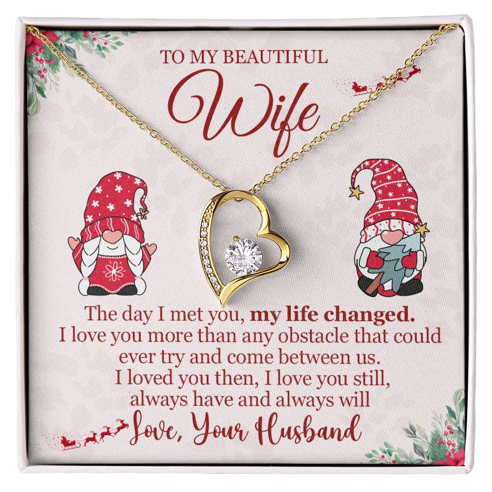 To My Wife, Christmas Gift, Love Knot Necklace, Jewelry Gift For Wife, Wife Gift-[product type]